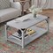 Flash Furniture Aspen Gray Coffee Table with Black Metal Accents ZG-037-LTGY-GG - alternate 2